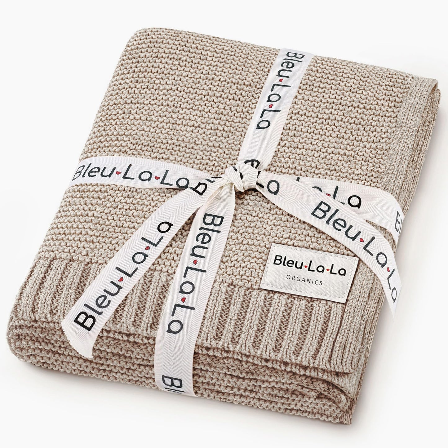 Bleu La La: Organic Cotton Knit Receiving Blanket for Boys - The Tribalist