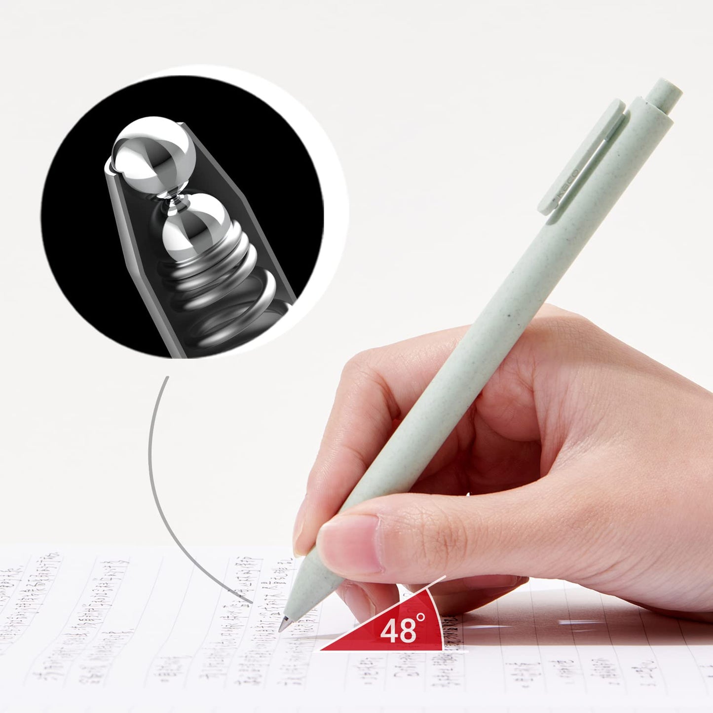 Kaco: Biodegradable Black Gel Ink Pen (Pack of 4) - The Tribalist